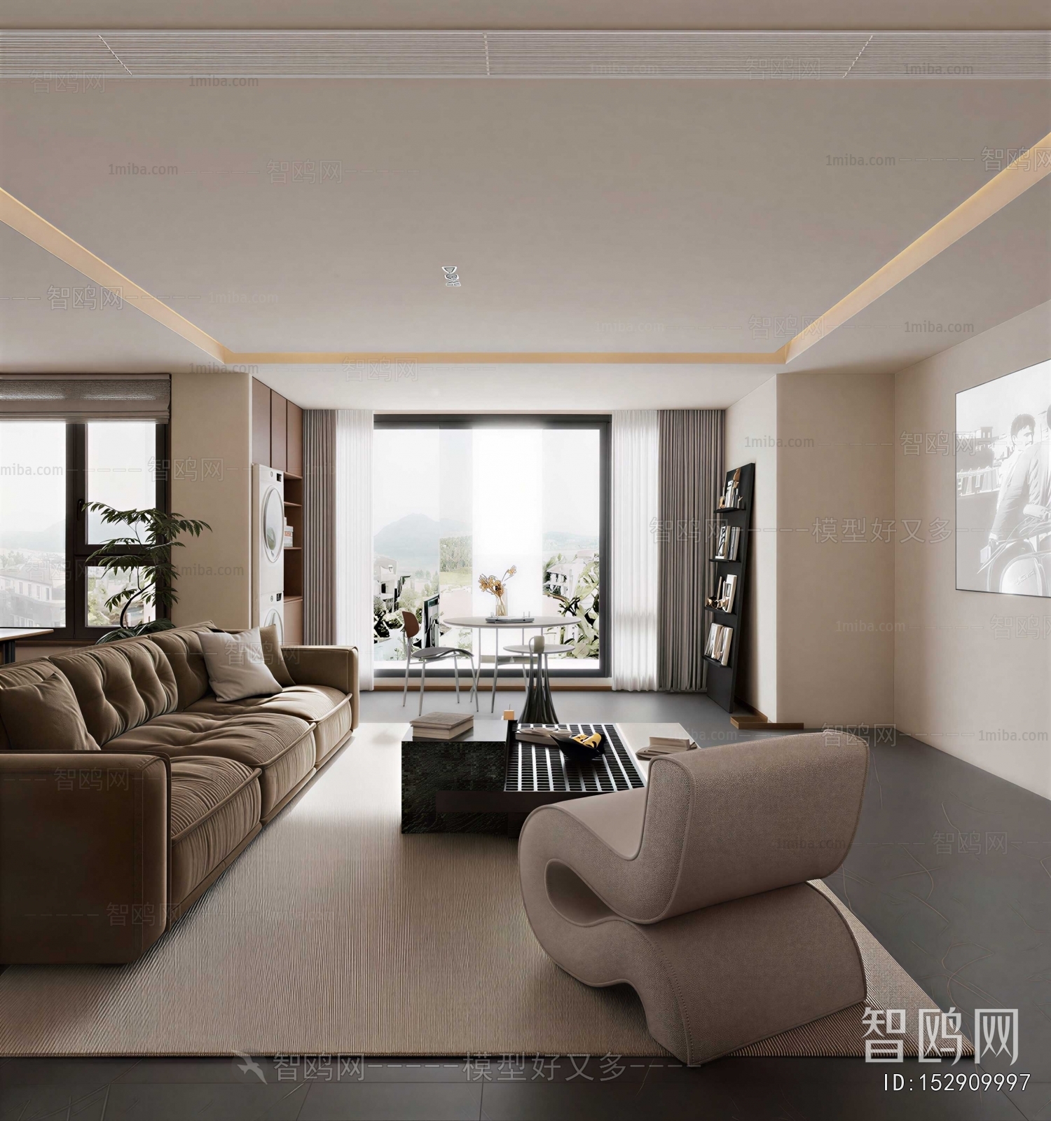 Wabi-sabi Style A Living Room