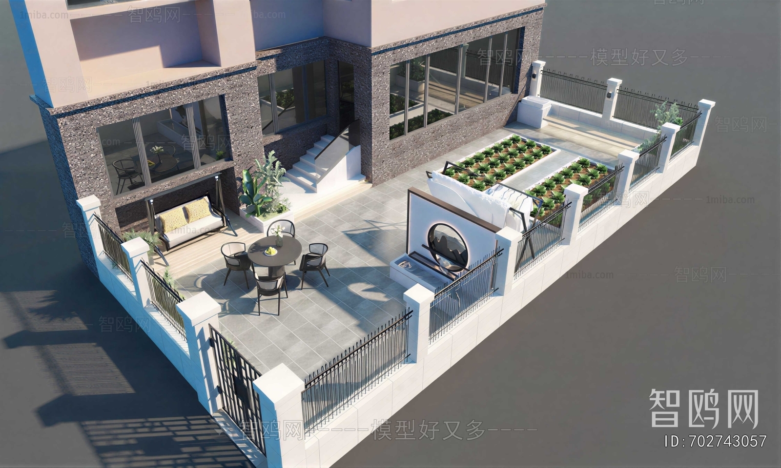 Modern Courtyard/landscape