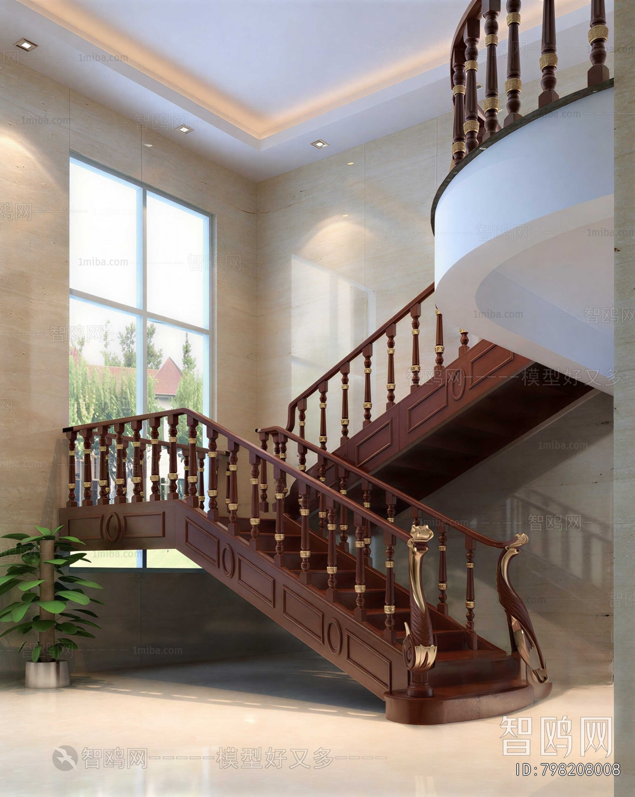 New Chinese Style Staircase