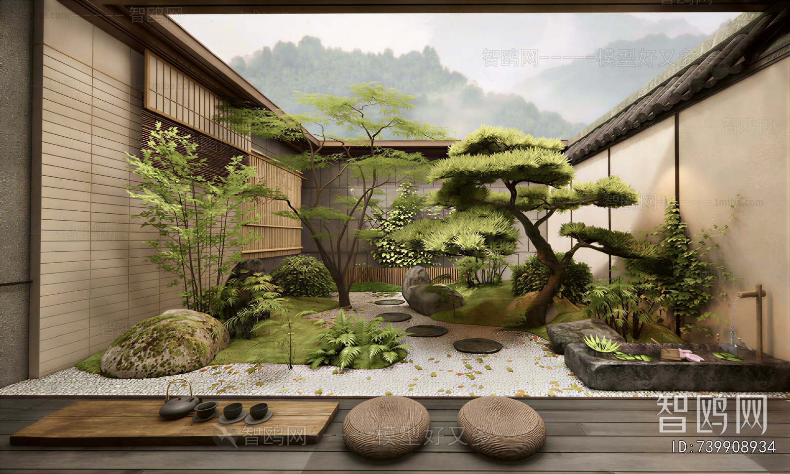 Japanese Style Courtyard/landscape