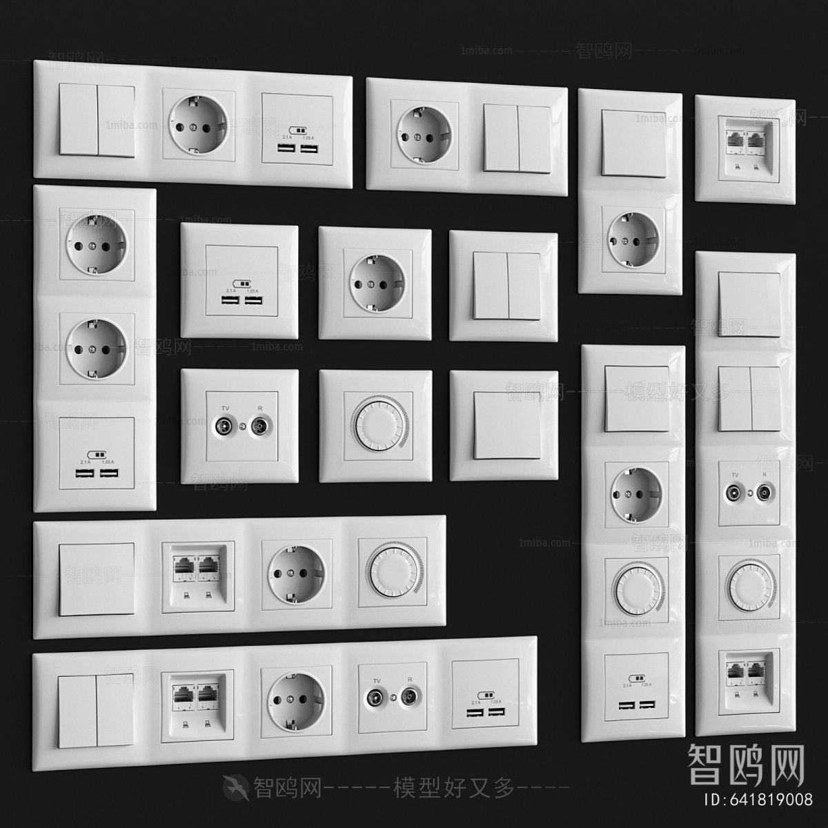 Modern Switch Socket Panel