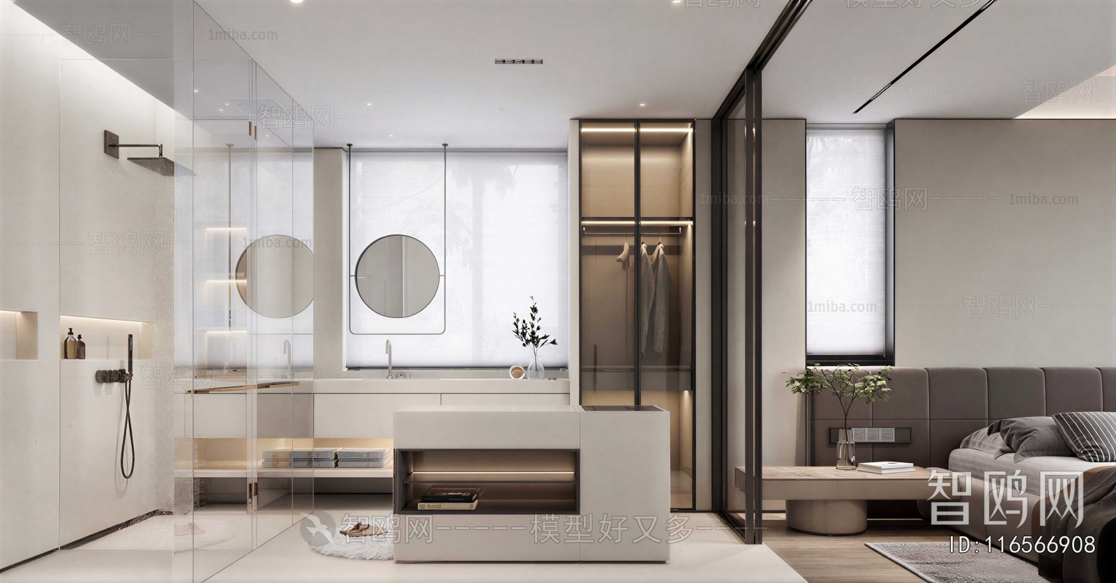 Modern Clothes Storage Area