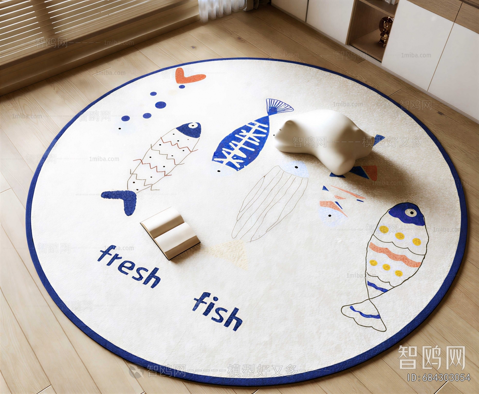 French Style Circular Carpet