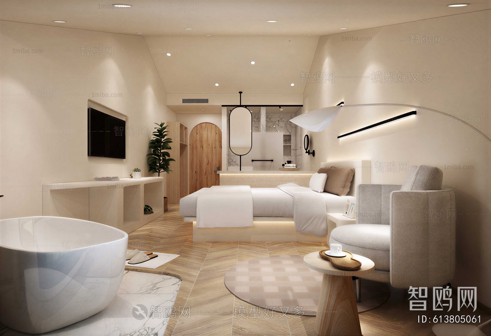 Modern Guest Room