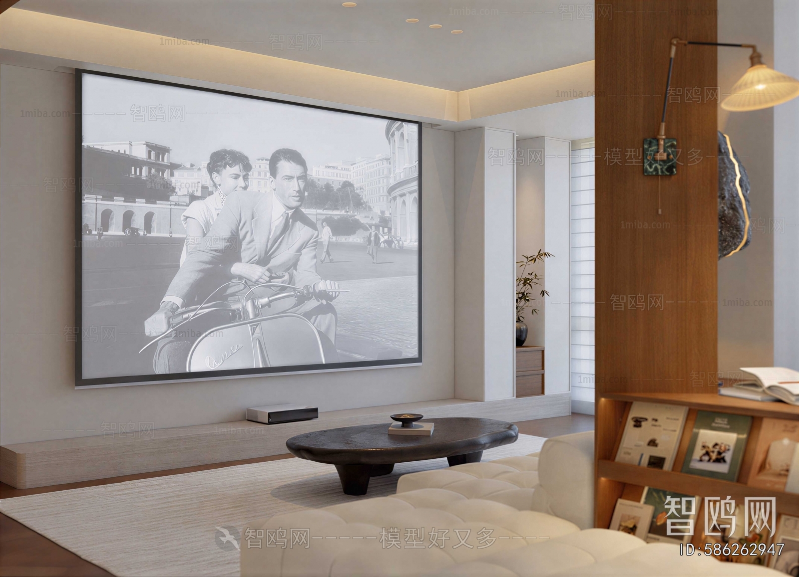 New Chinese Style A Living Room