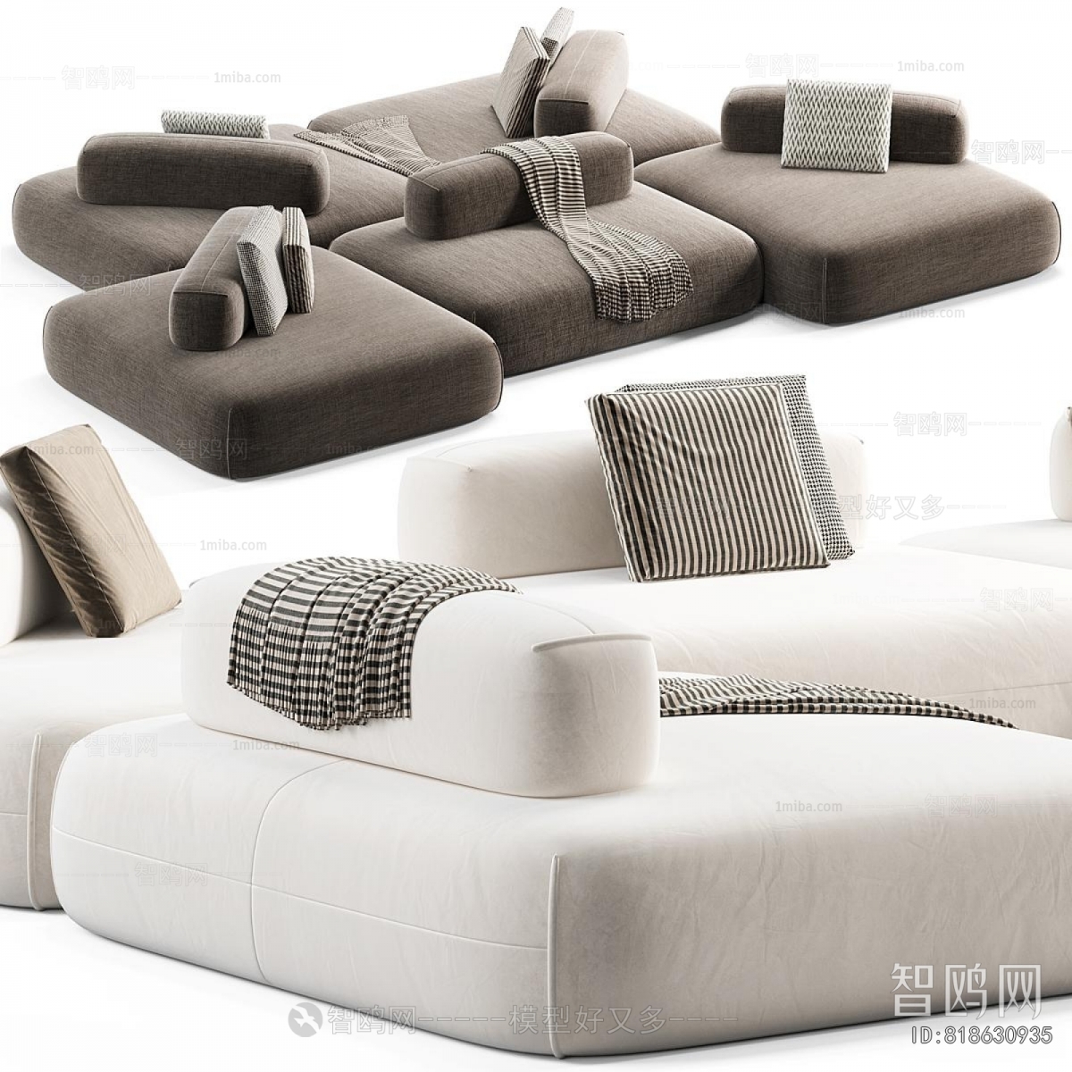 Modern Multi Person Sofa