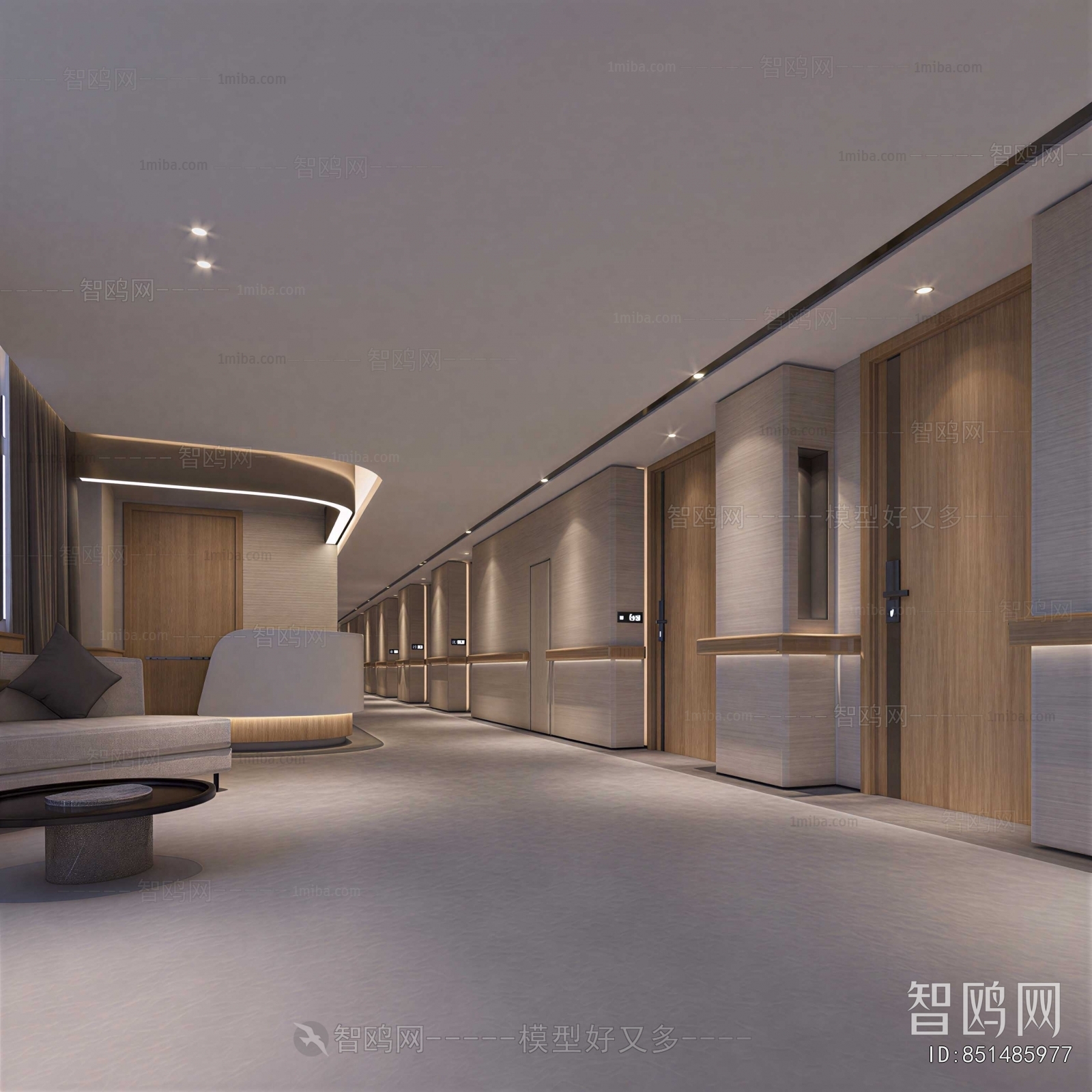 Modern Corridor Elevator Hall