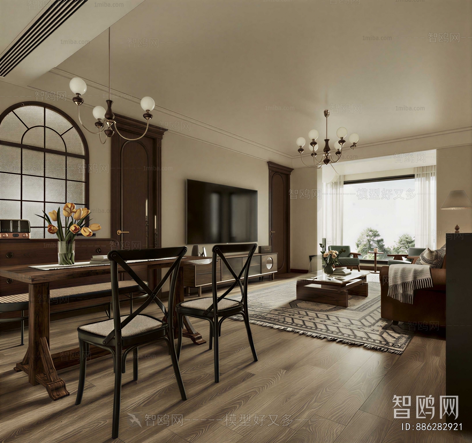 New Chinese Style Dining Room
