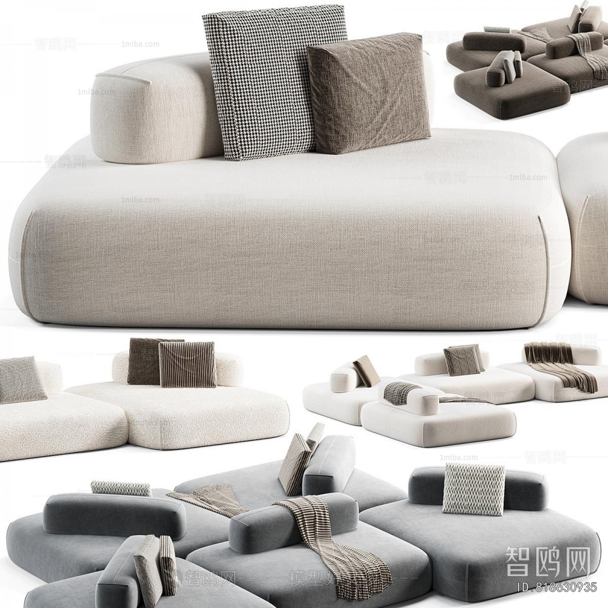 Modern Multi Person Sofa