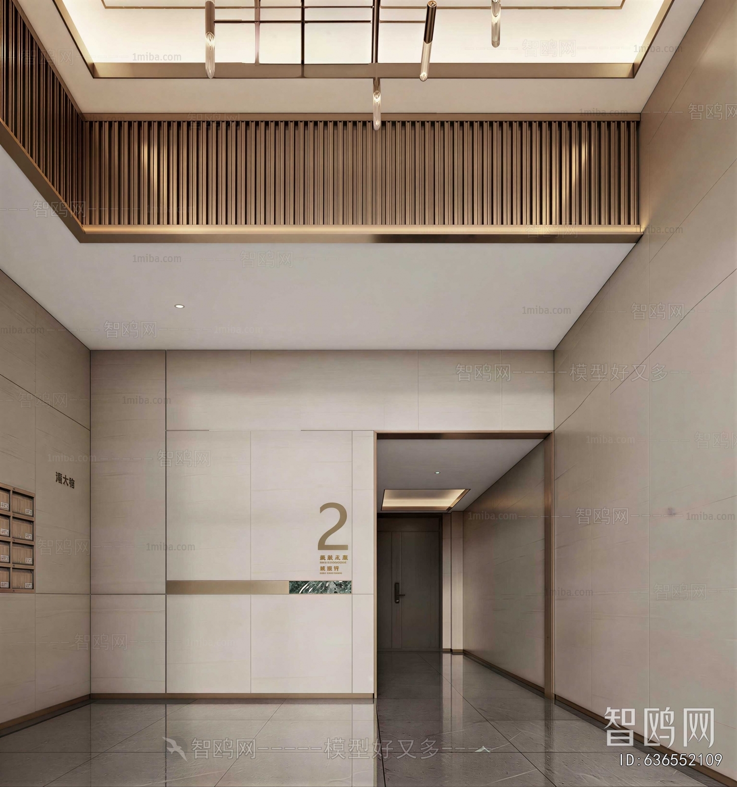 Modern Office Elevator Hall