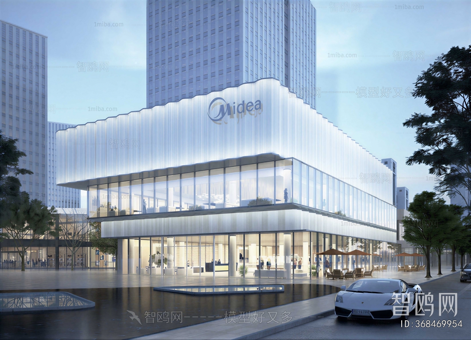 New Chinese Style Building Appearance