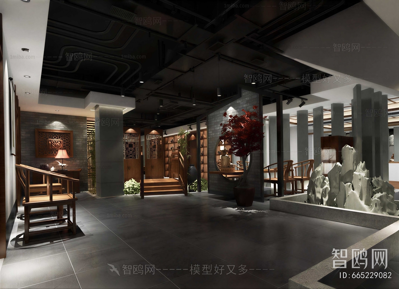 New Chinese Style Exhibition Hall