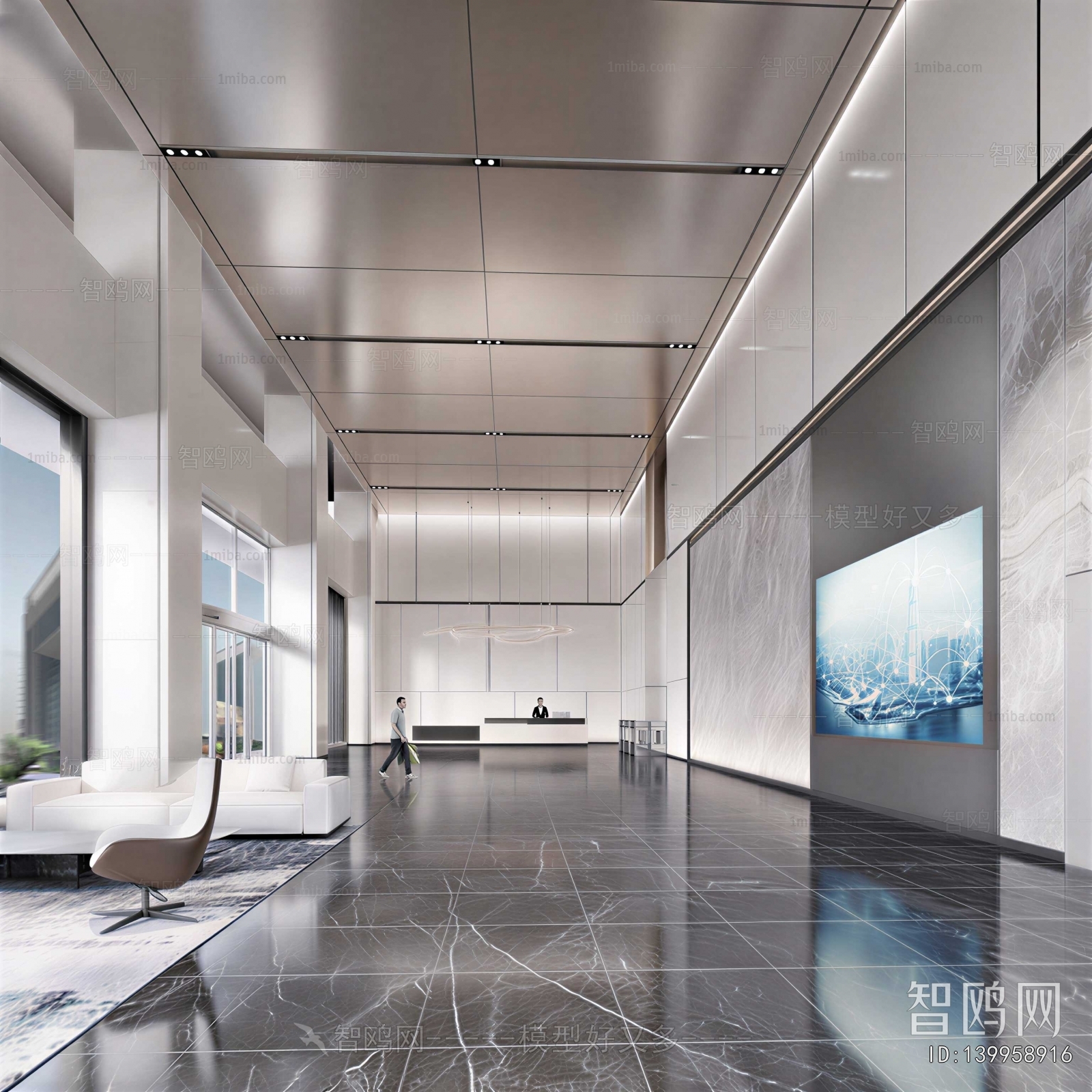 New Chinese Style Lobby Hall