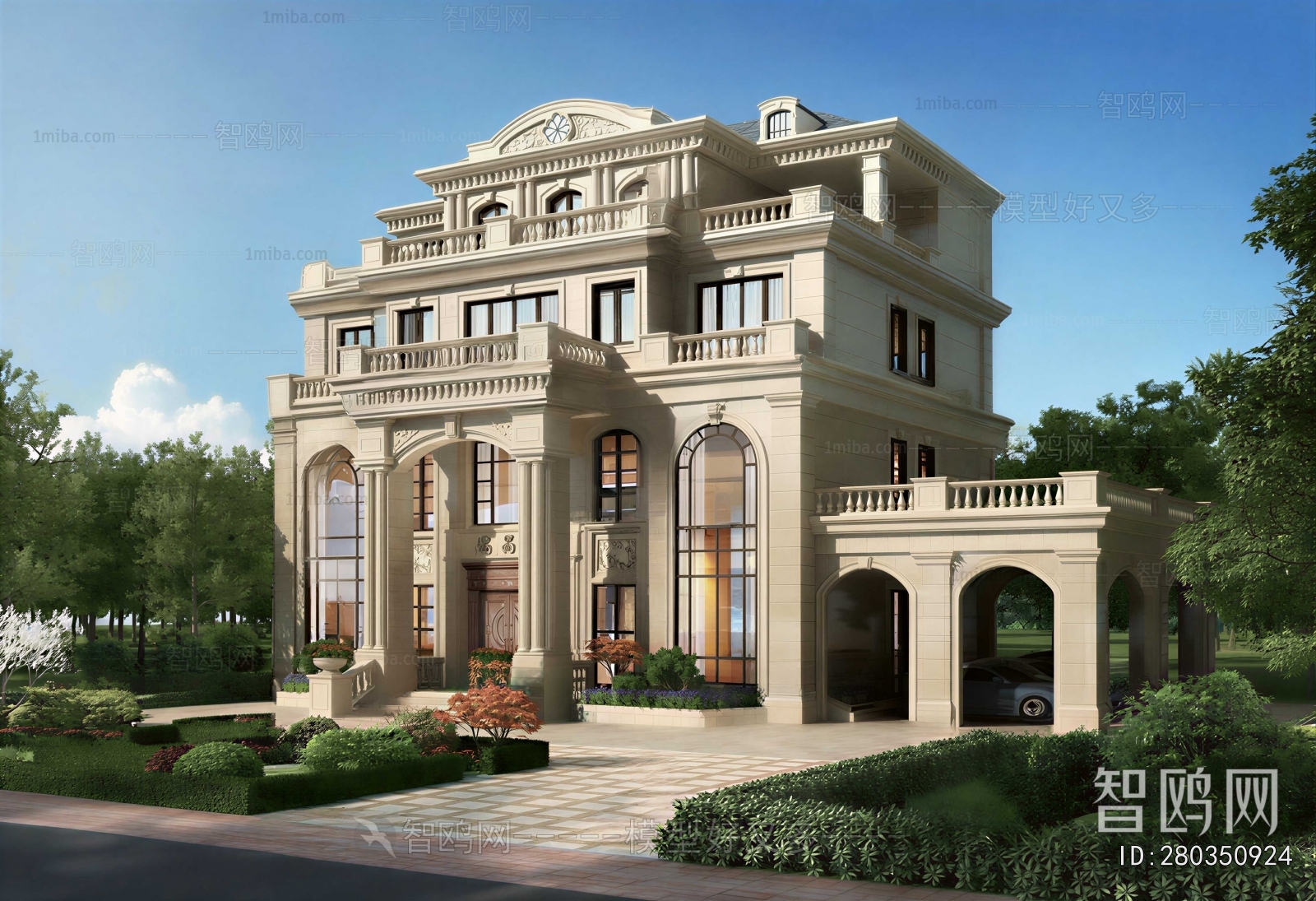 Simple European Style Villa Appearance