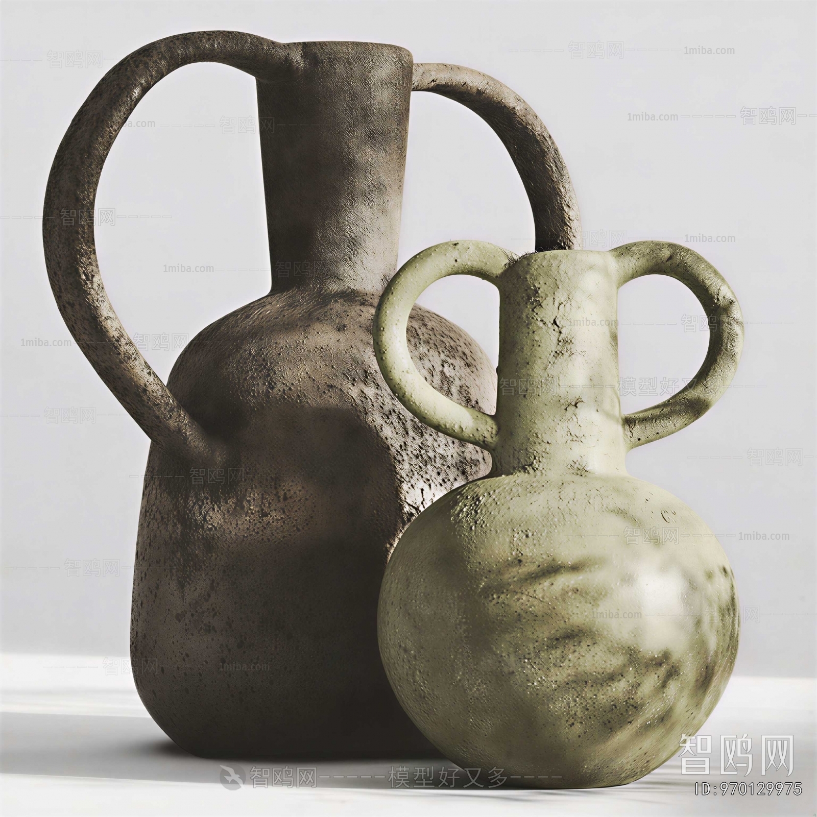 Wabi-sabi Style Clay Pot