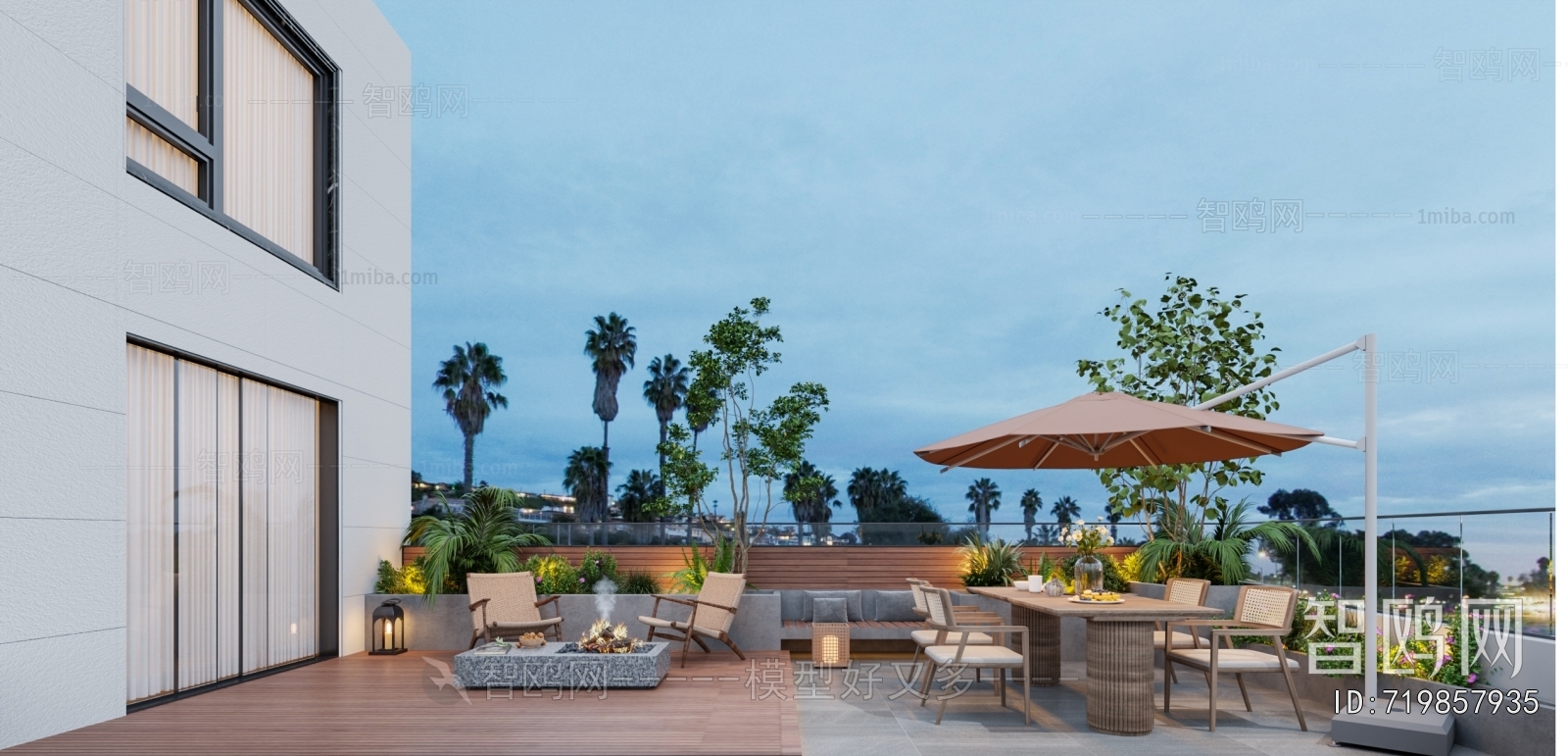 Modern Courtyard/landscape