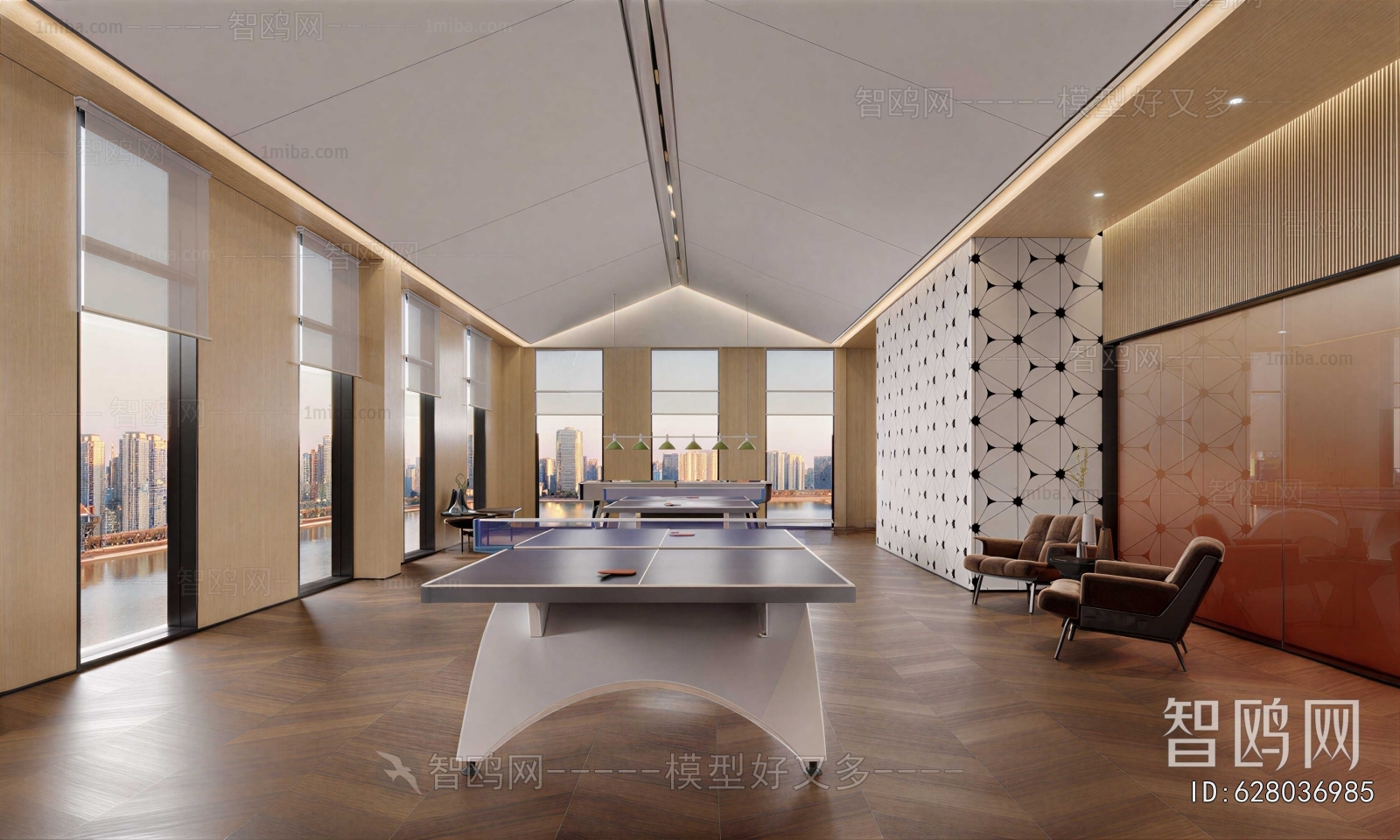 Modern Billiards Room