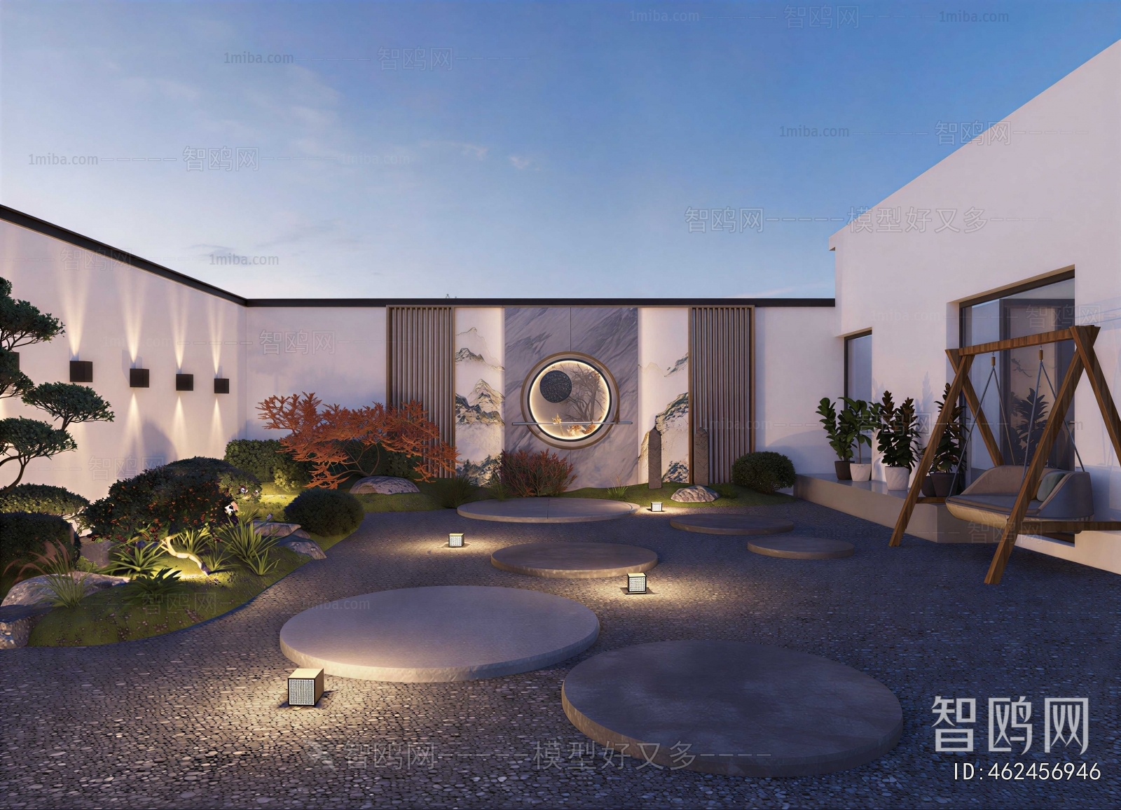 Modern Courtyard/landscape