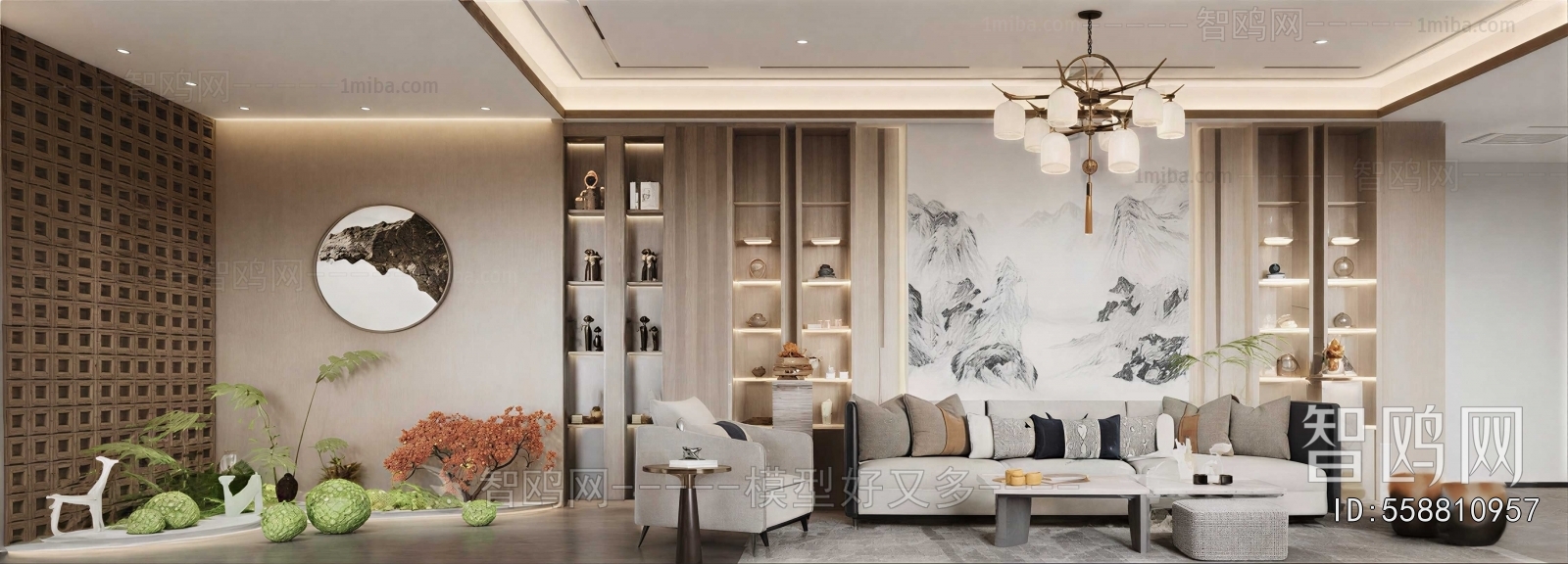 Simple European Style A Living Room