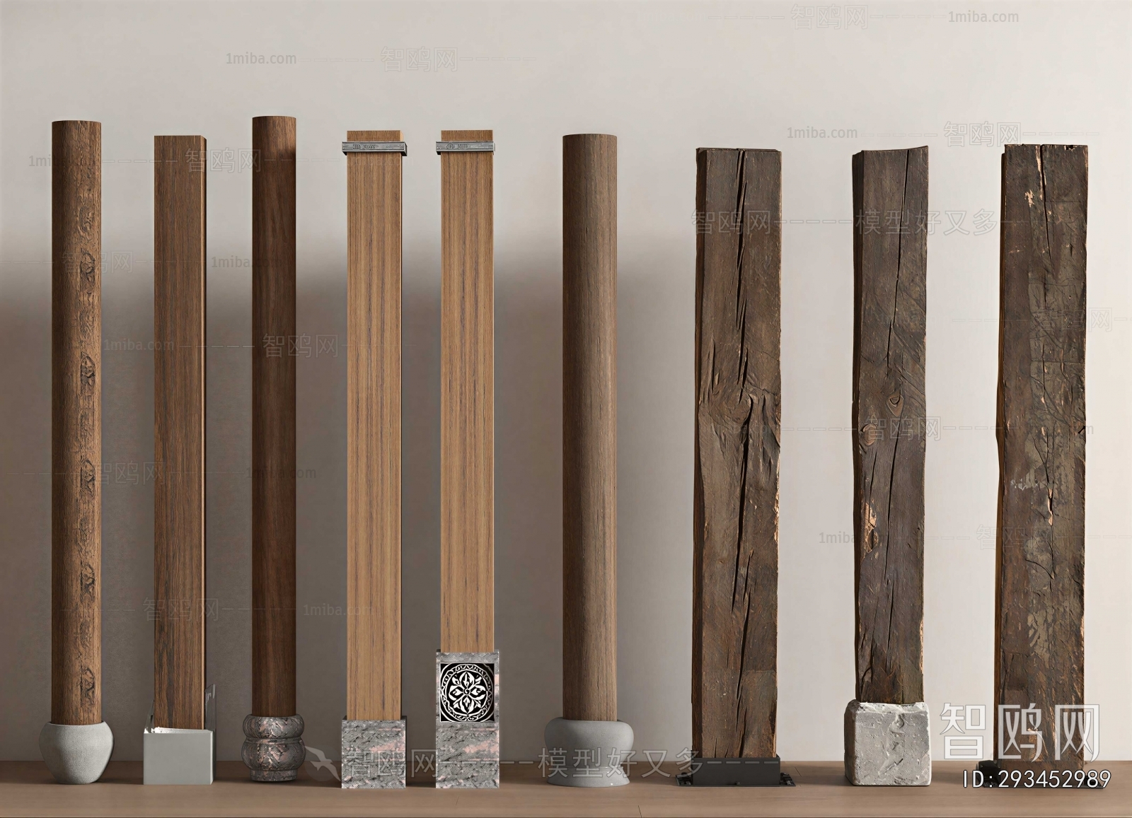 Wabi-sabi Style Column
