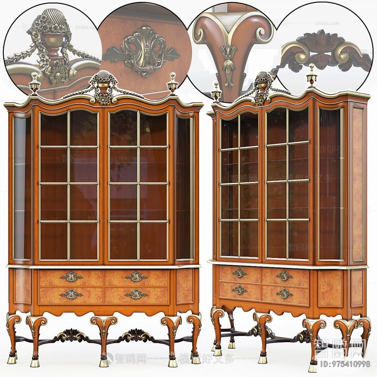 European Style Classical Style Bookcase