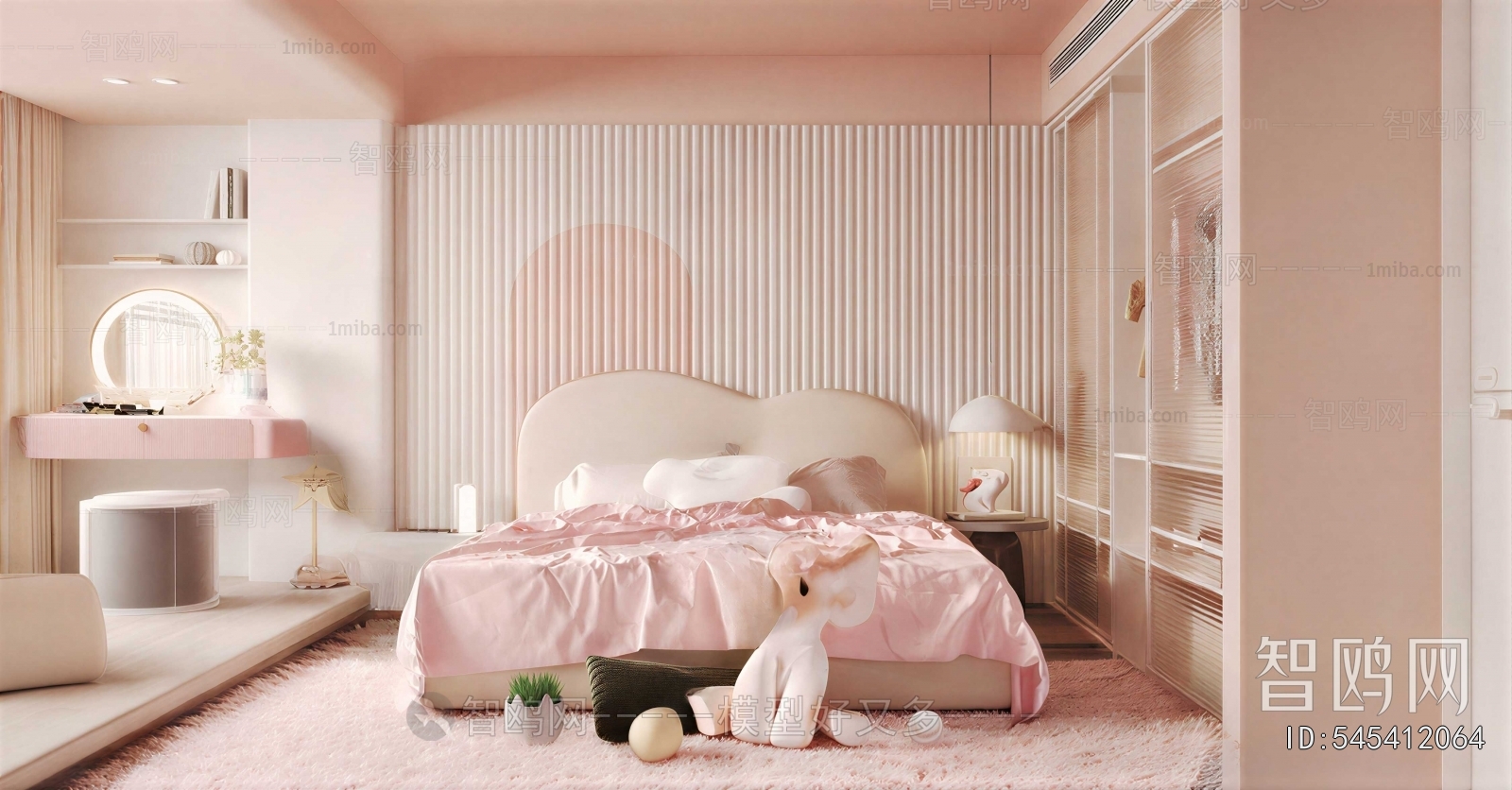 Simple European Style Girl's Room Daughter's Room