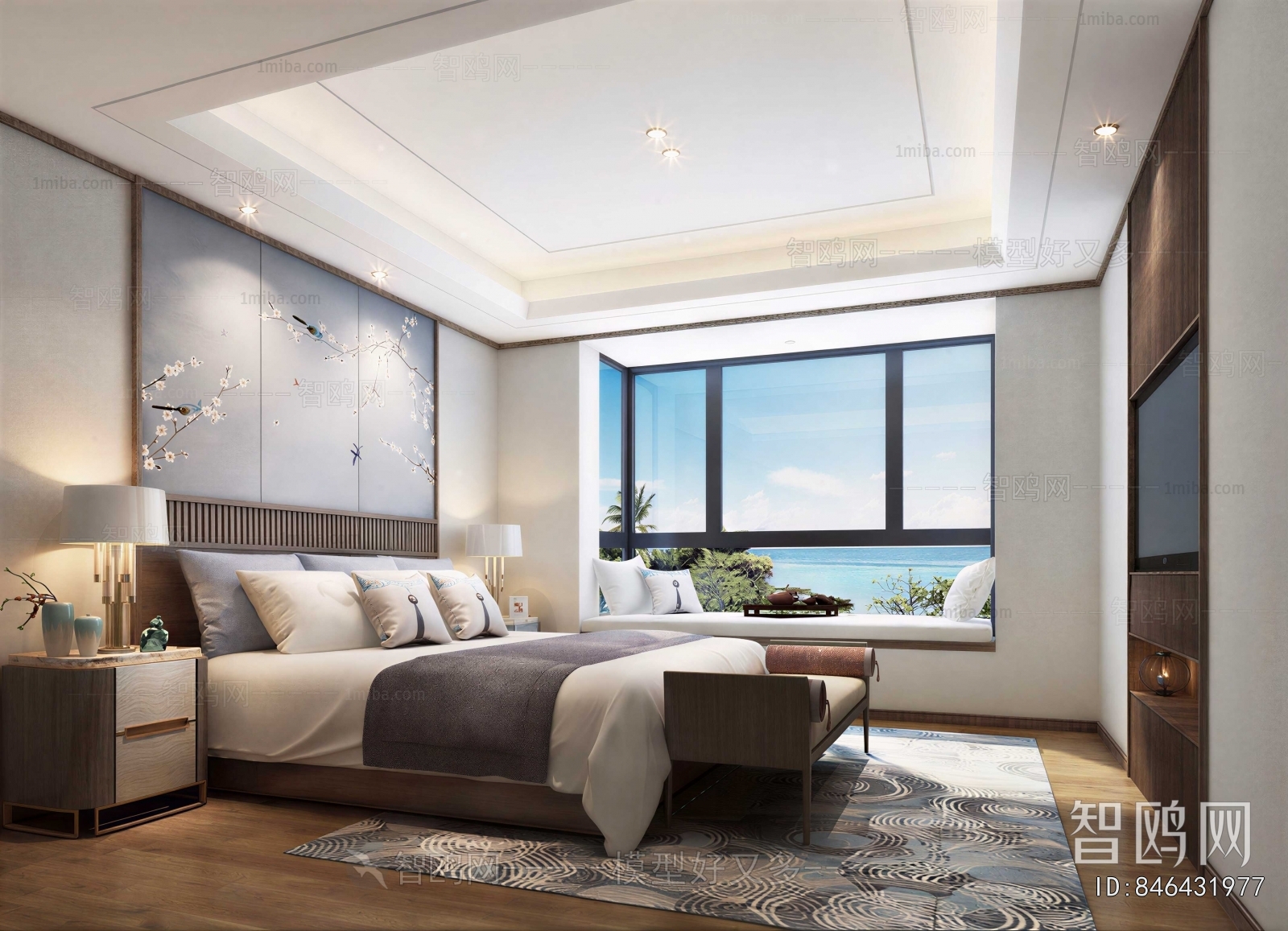 New Chinese Style Bedroom