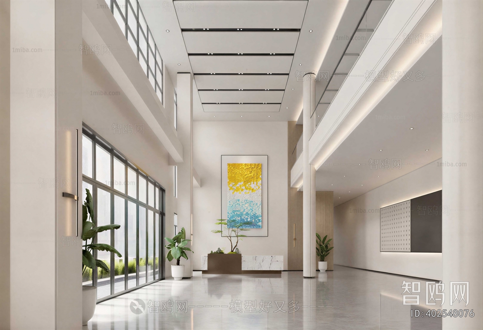 Modern Office Reception Desk