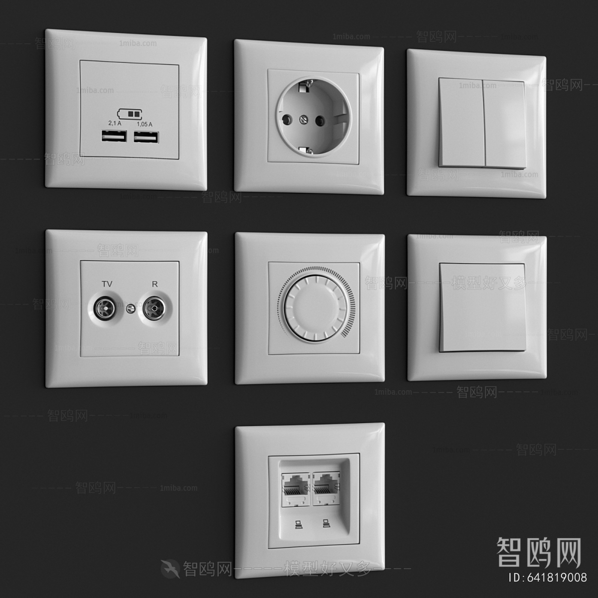 Modern Switch Socket Panel