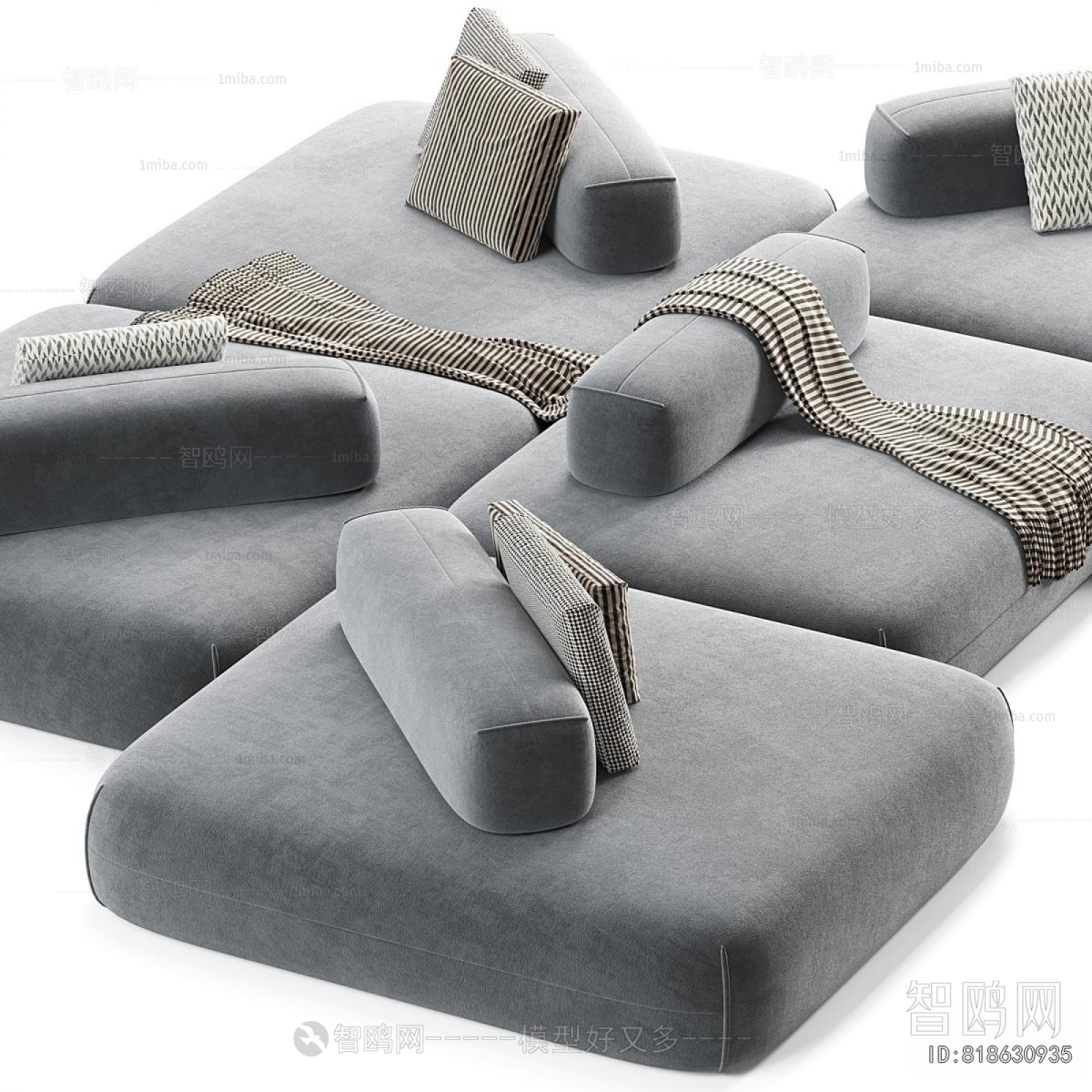 Modern Multi Person Sofa