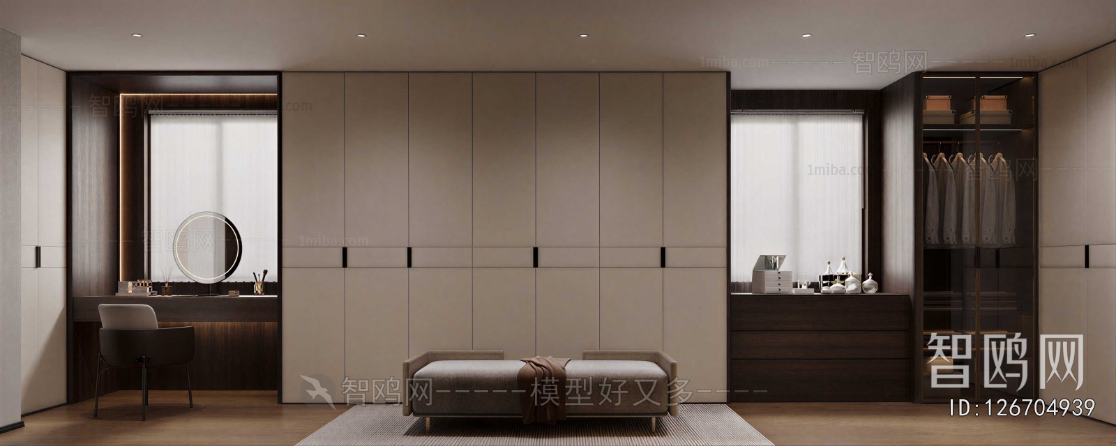 Modern Clothes Storage Area