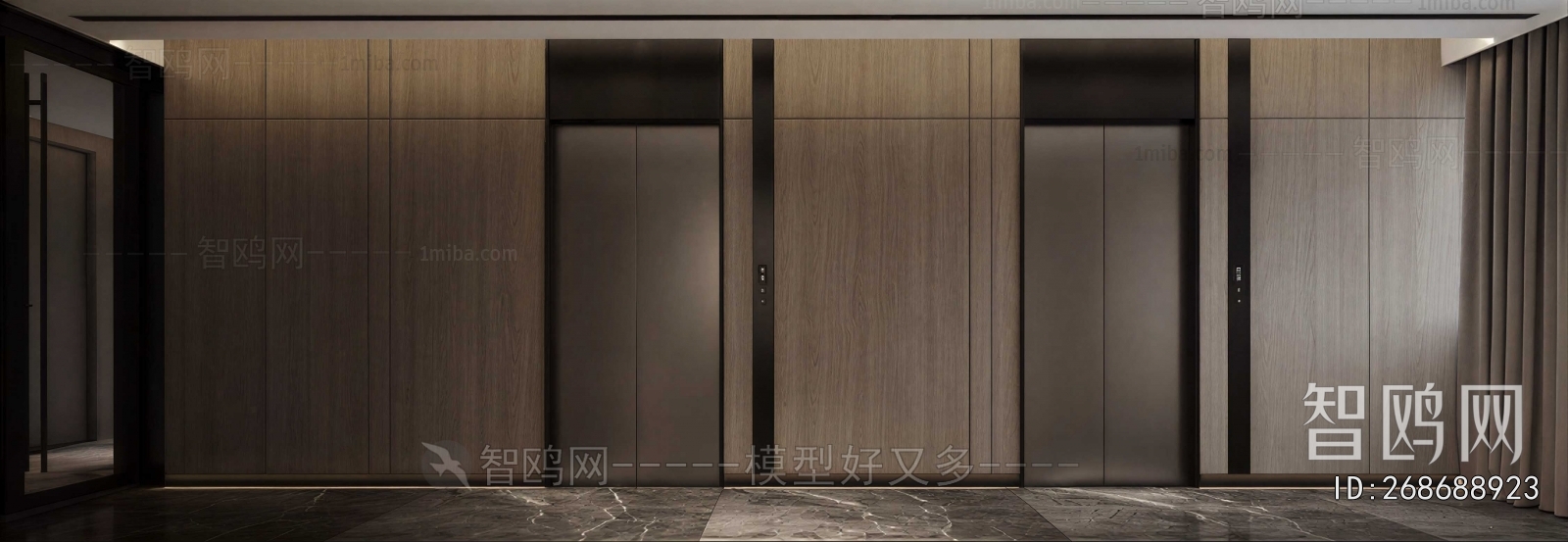 Modern Office Elevator Hall