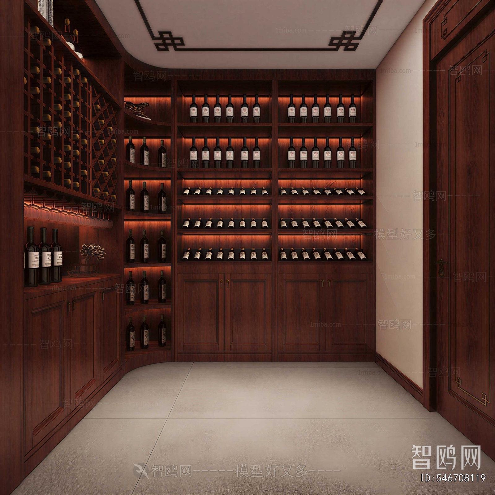 Chinese Style Wine Cellar/Wine Tasting Room