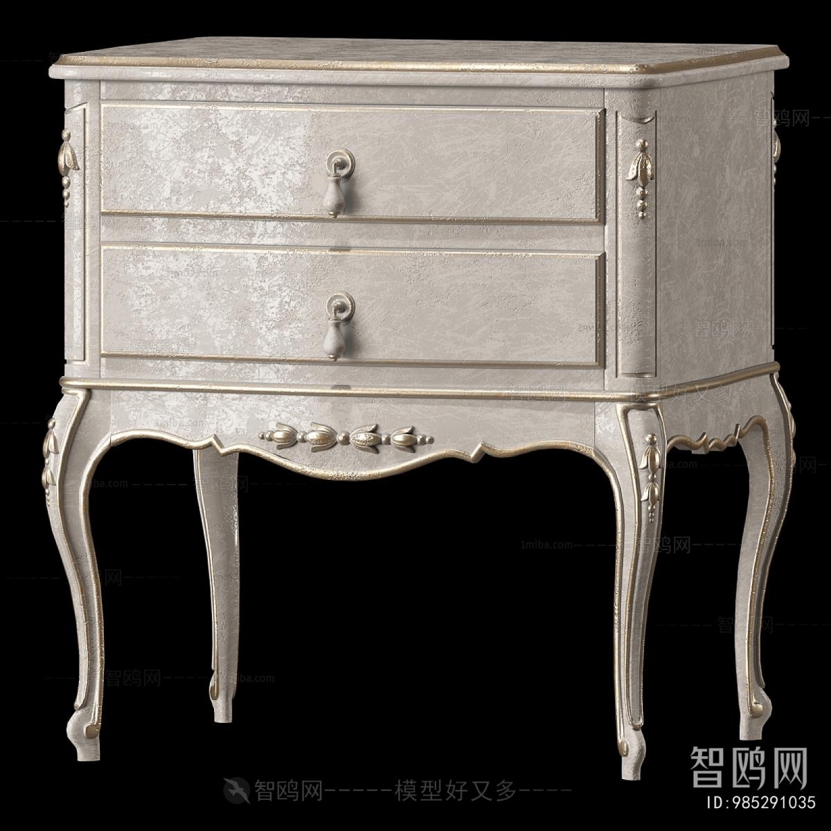 European Style Bedside Cupboard