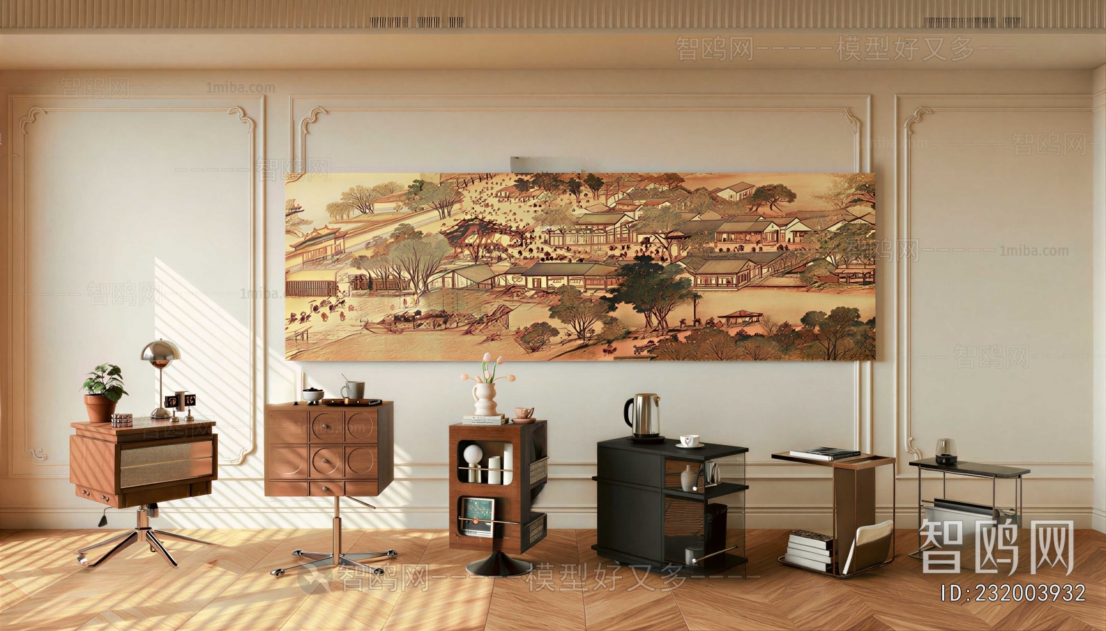 New Chinese Style A Living Room