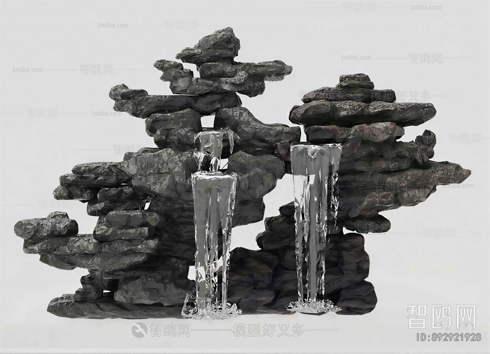 Chinese Style Rockery Waterscape