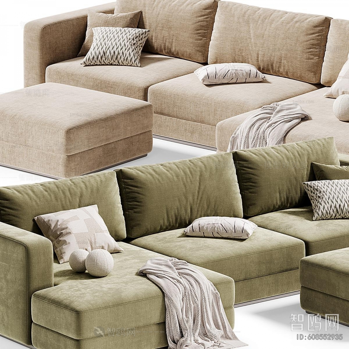 Modern Multi Person Sofa