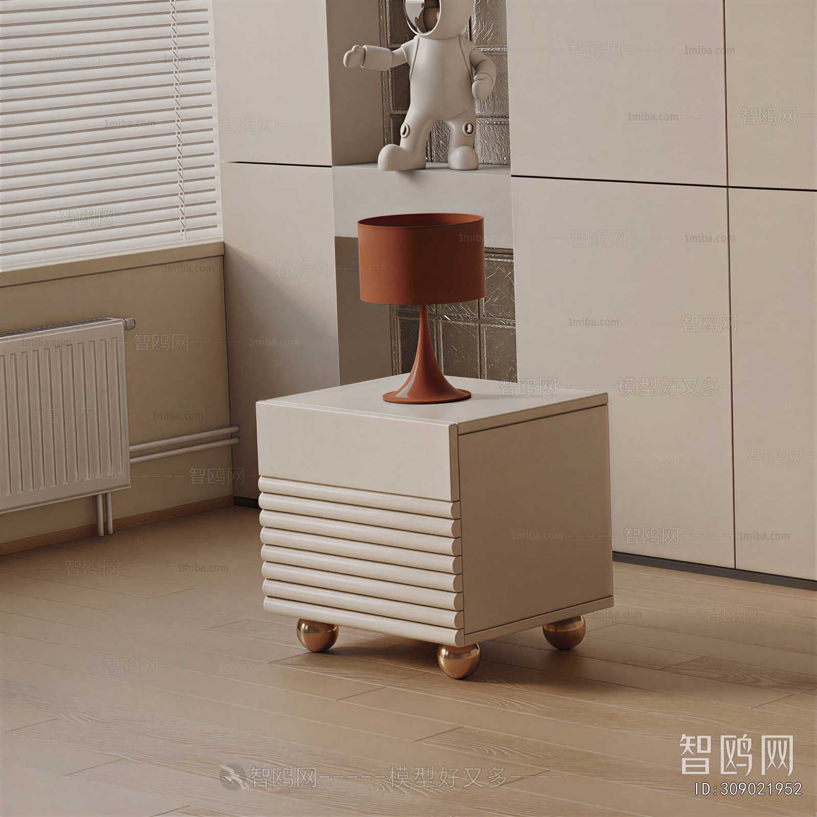 Modern Bedside Cupboard