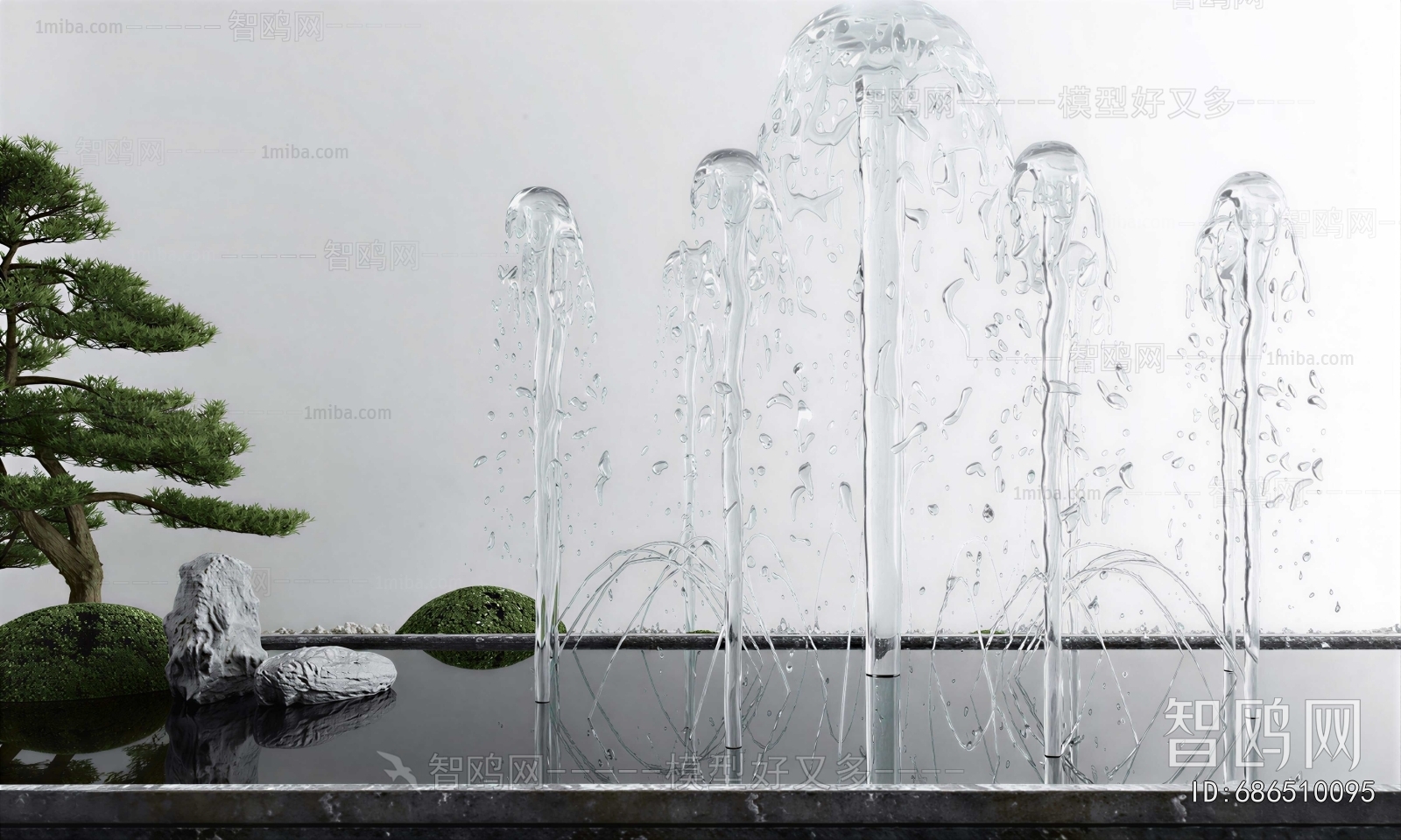 Modern Rockery Waterscape