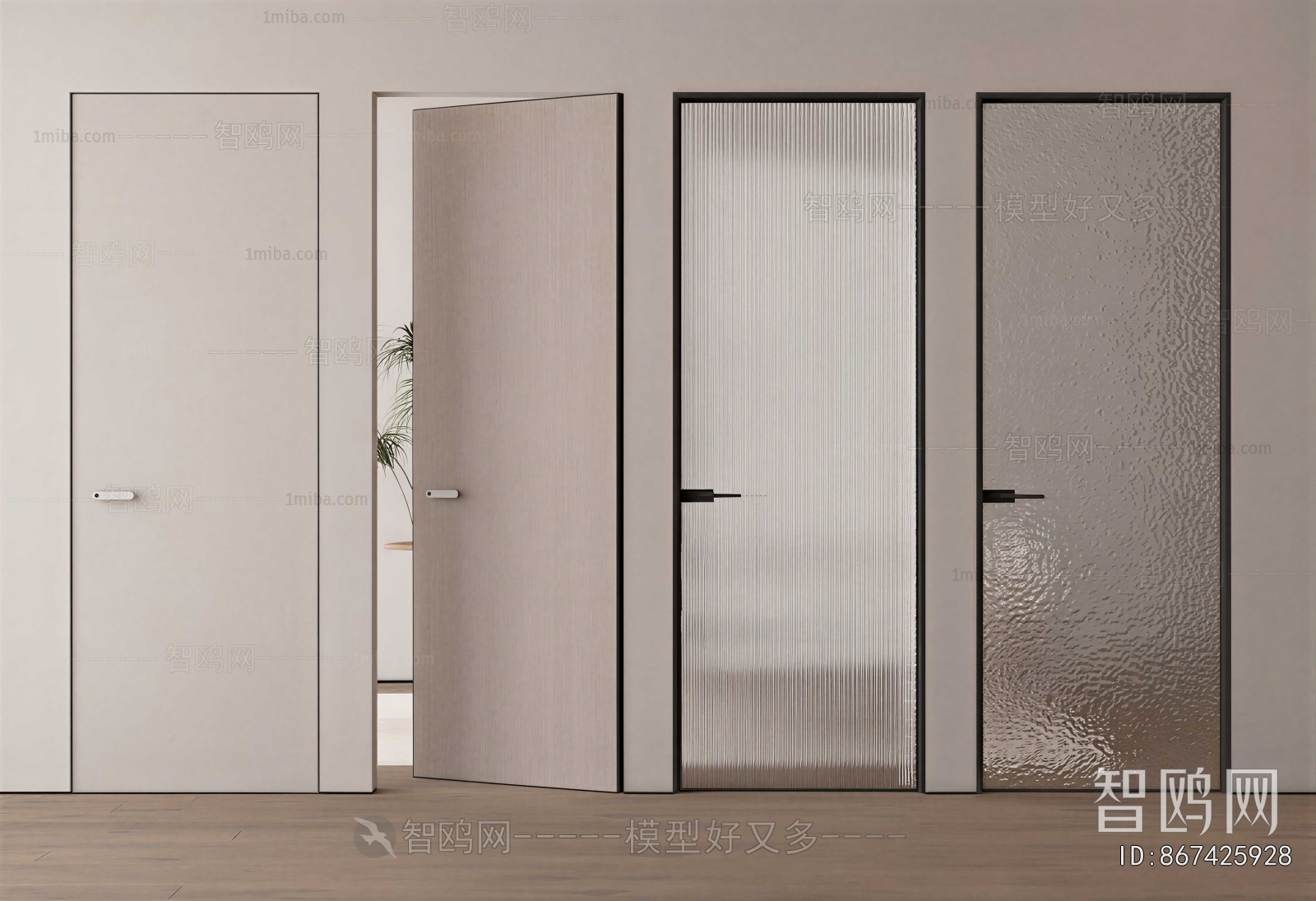 Modern Single Door