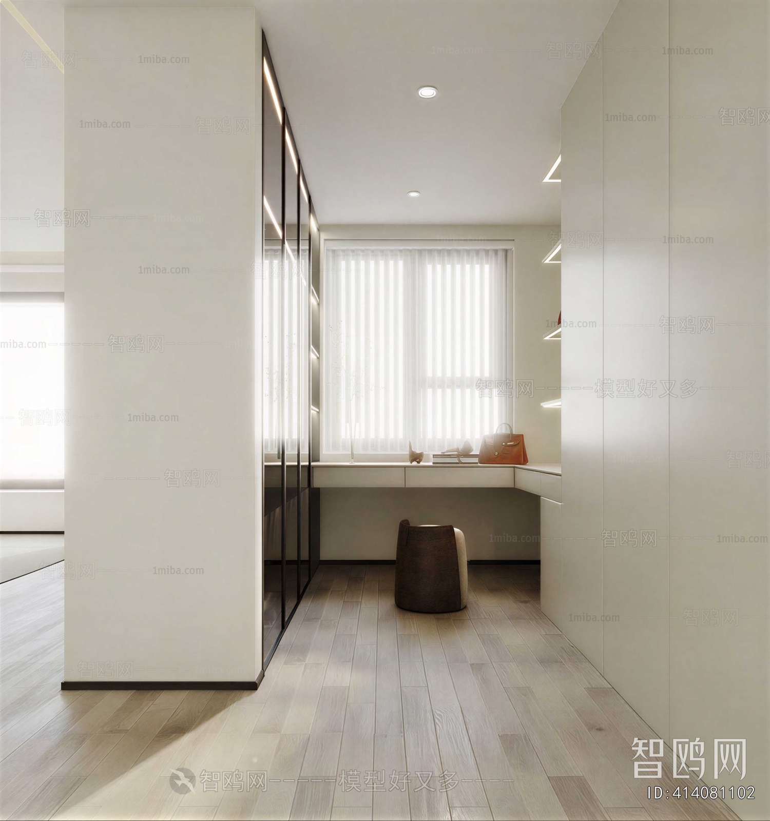 Modern Clothes Storage Area