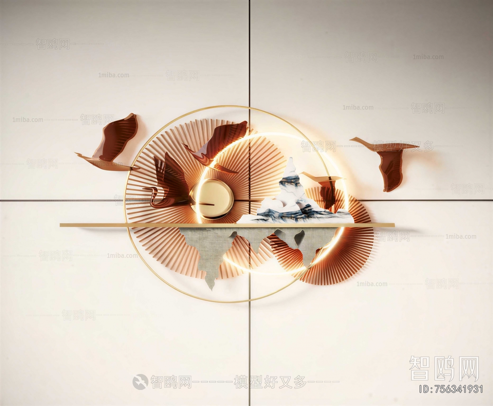 New Chinese Style Wall Lamp