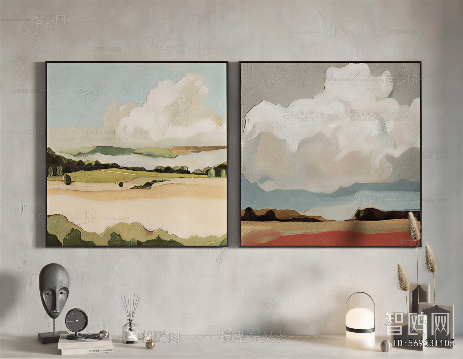 Modern Wabi-sabi Style Painting