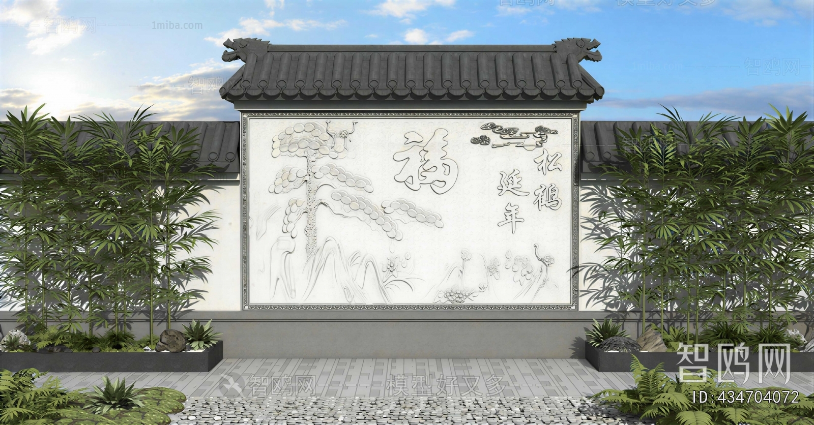 Chinese Style Landscape Wall