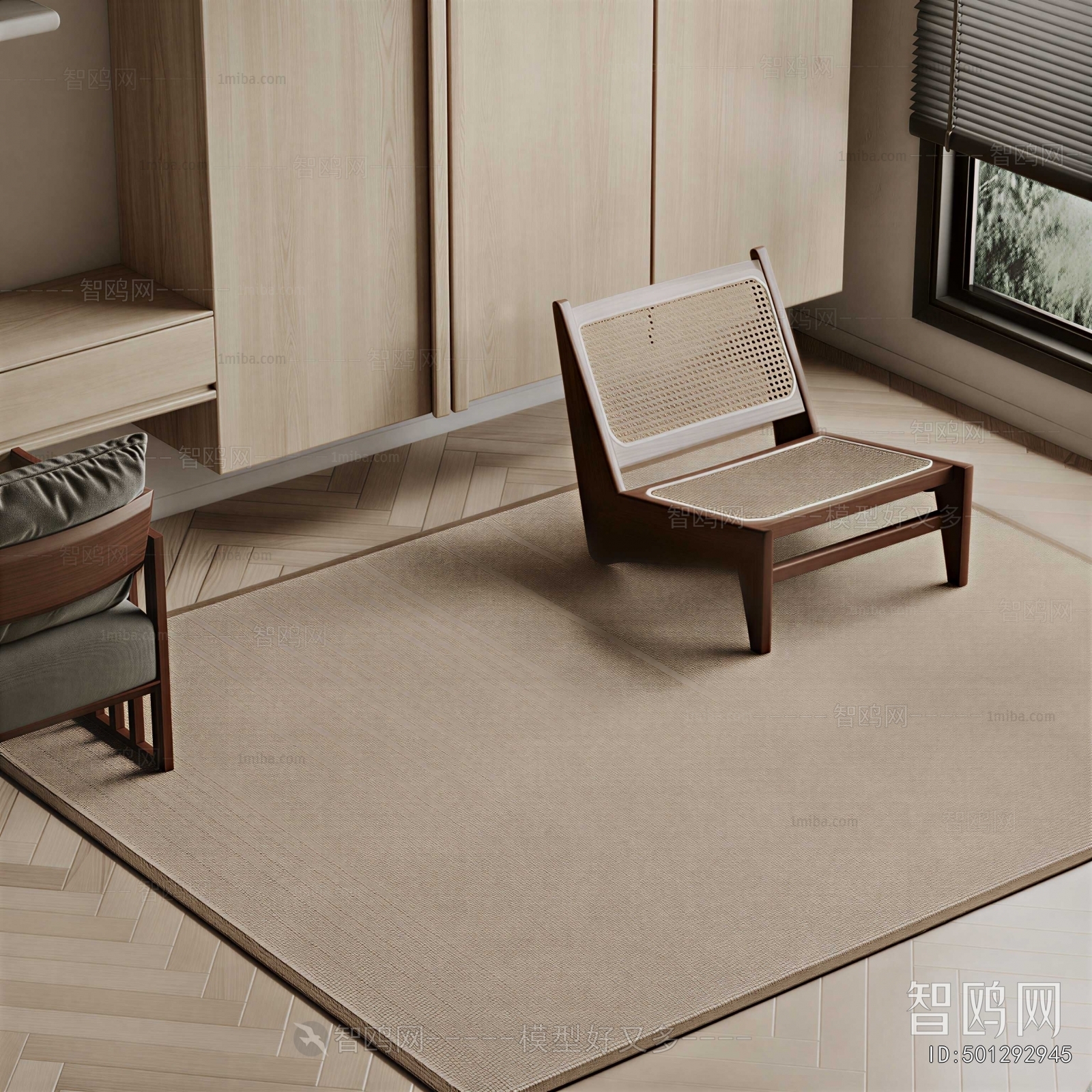 Wabi-sabi Style Lounge Chair