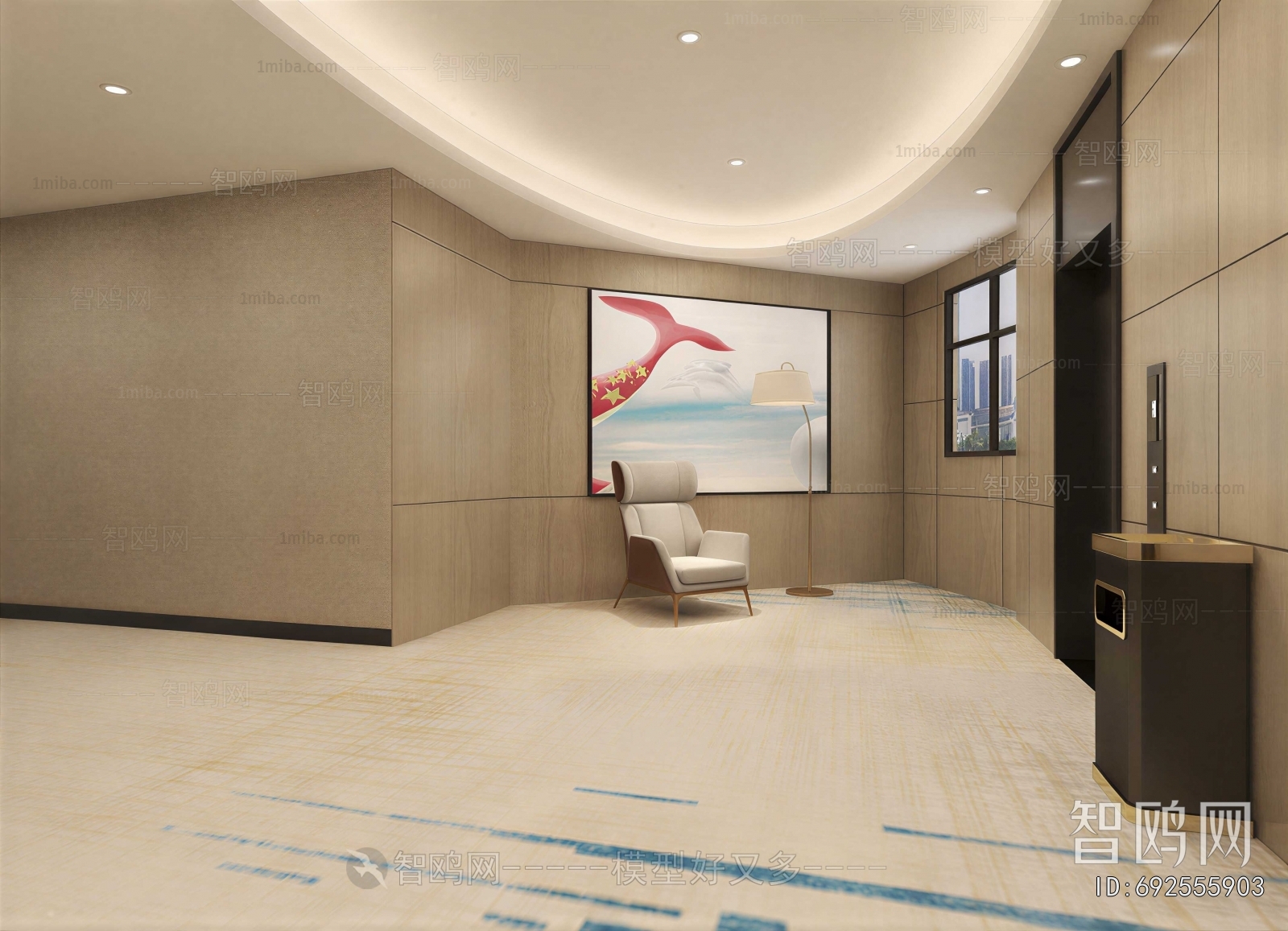 Modern Corridor/elevator Hall