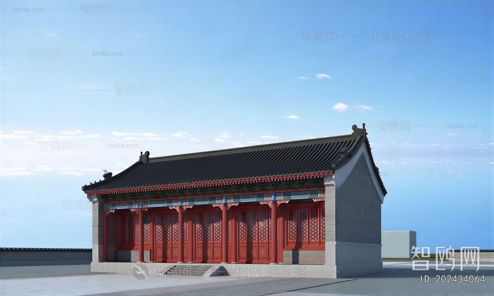 Chinese Style Ancient Architectural Buildings