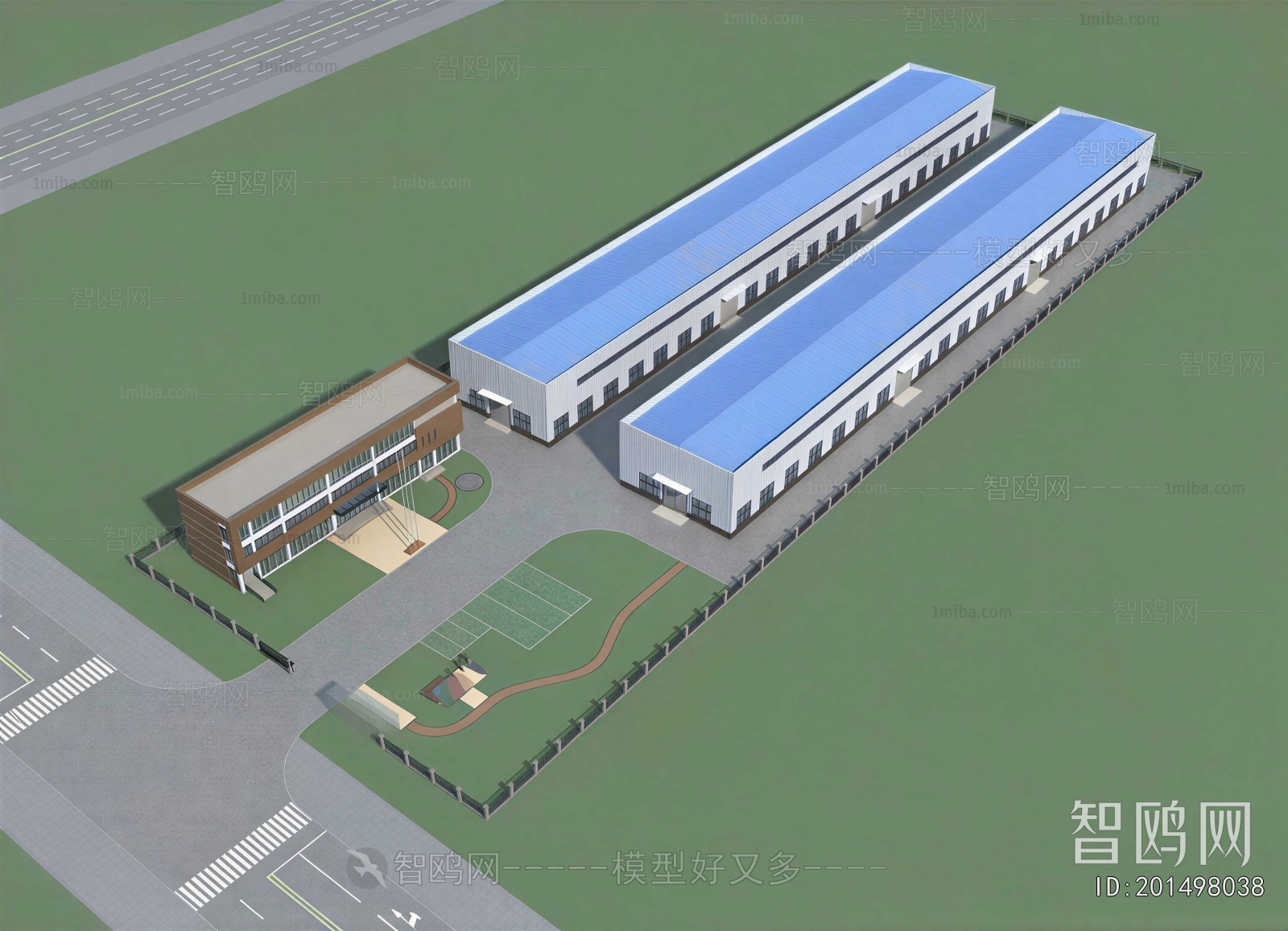 Modern Architectural Bird's-eye View Planning