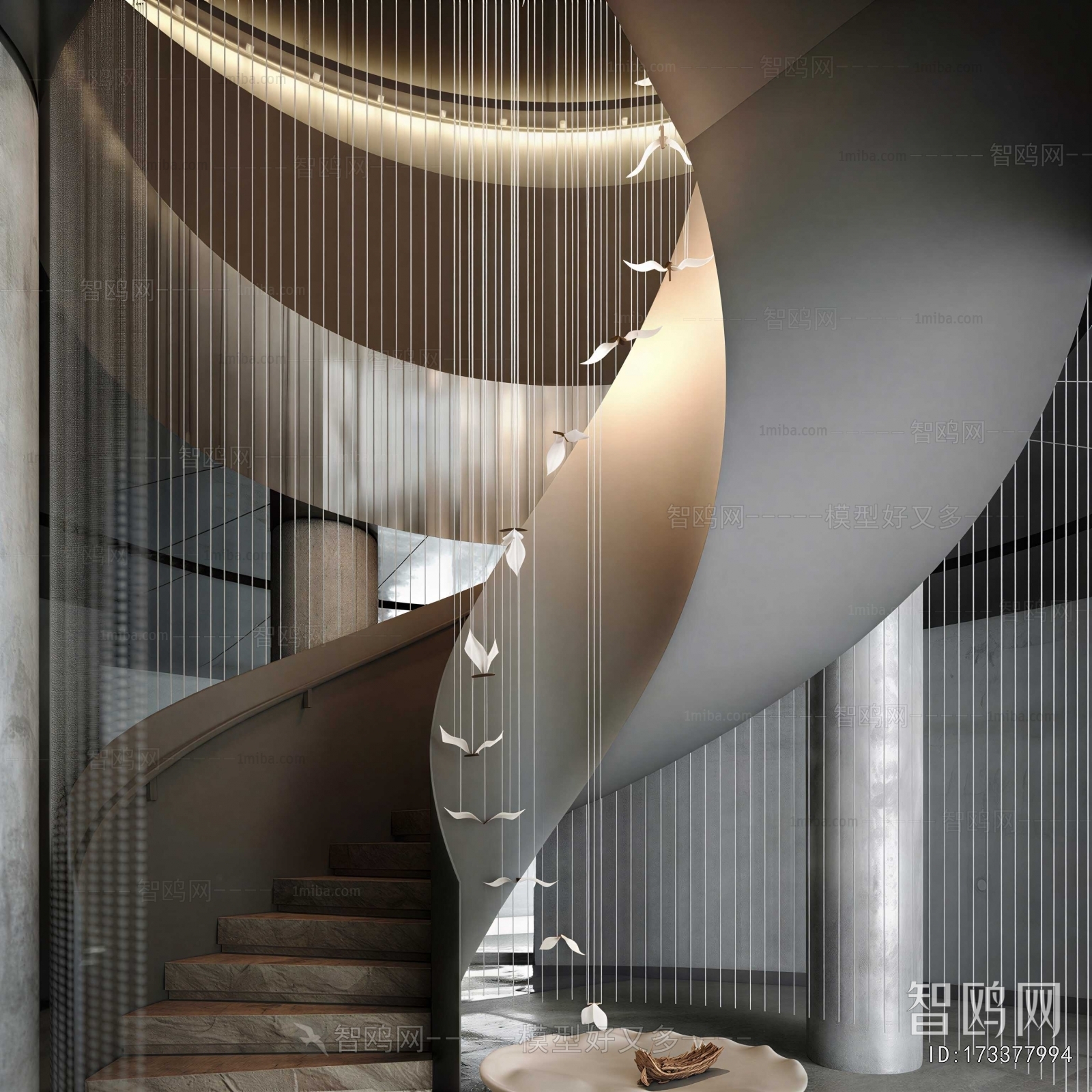Modern Rotating Staircase