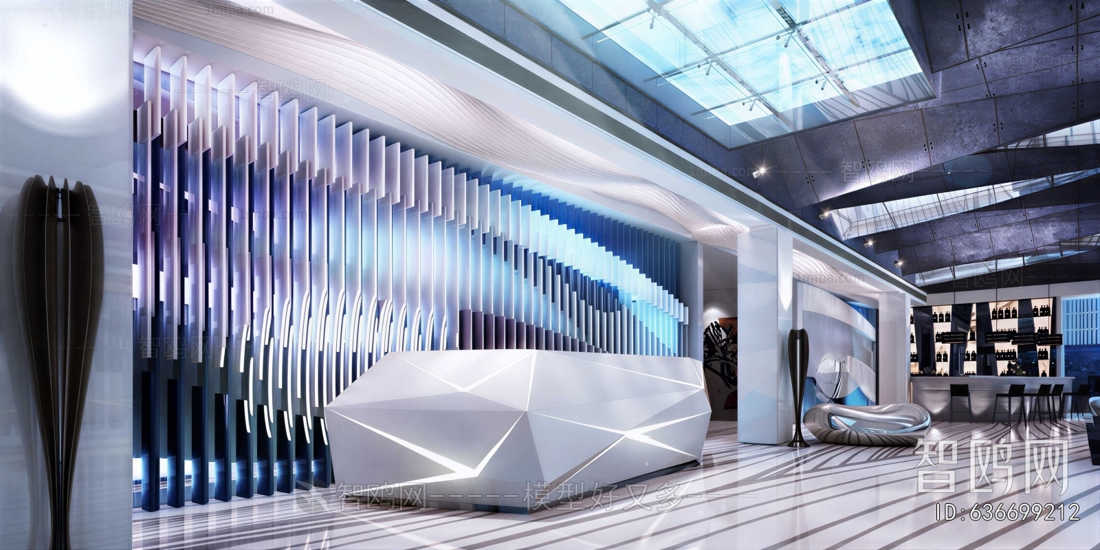 Modern Office Reception Desk